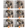 Vireldora utensil hanger, wall mounted kitchen rail with hooks, waterproof