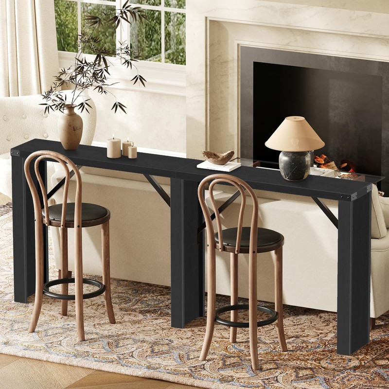 YATINEY Console Table, 70.8" Long Behind Couch Sofa Table, Entryway