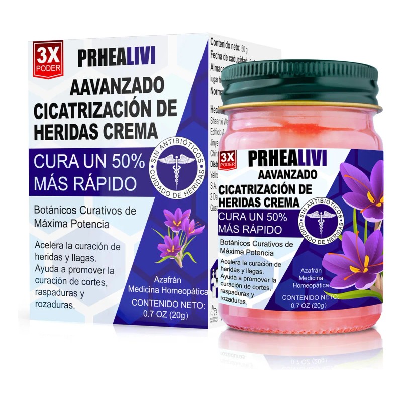 Crema Cicatrizante Curación De Heridas Todo Tipo De Piel