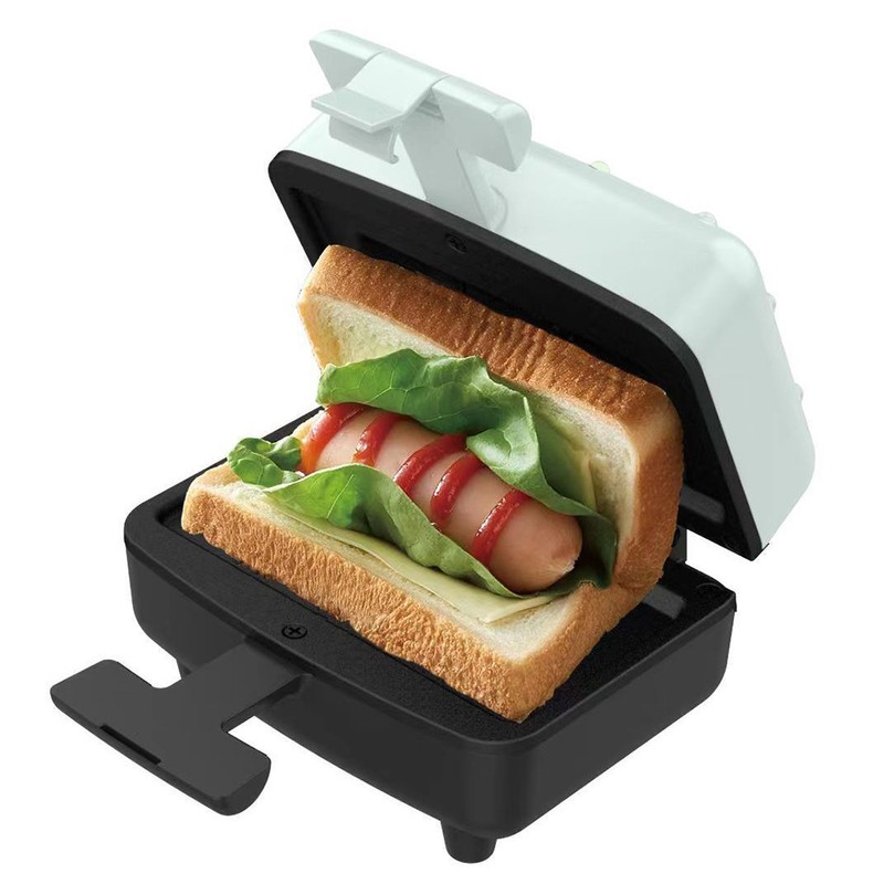 Breakfast Sandwich Maker Compact Electric Sandwich Maker with Non-Stick Plates