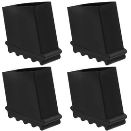 Housoutil 4PCS Non Slip Ladder Feet, Ladder Feet Covers, Ladder Feet Rubber Pads Replacements Ladder Accessories, Black