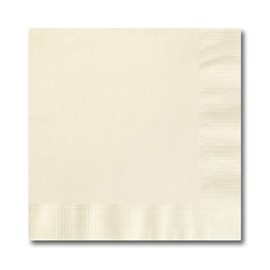 Ecru Beverage Napkins / 100 Count 4 3/4" Square Cocktail Napkins/Cream Colored Napkins