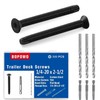 Bopowo (300pcs) 1/4-20 x 2 1/2 Flat Head Thread Cutting