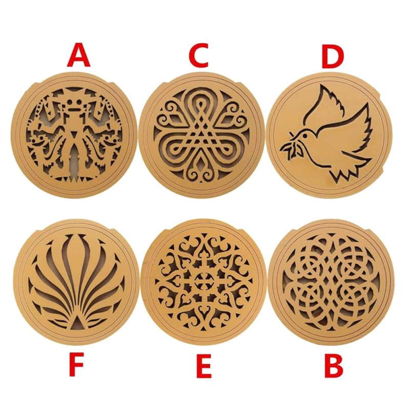 Levemolo Sound Hole Cover for Acoustic Guitar Guitar Mute Wood