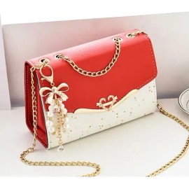 Bolso De Mano Para Mujer Crossbody Exquisit Cuadrado Pequeño Rojo                                                                                     