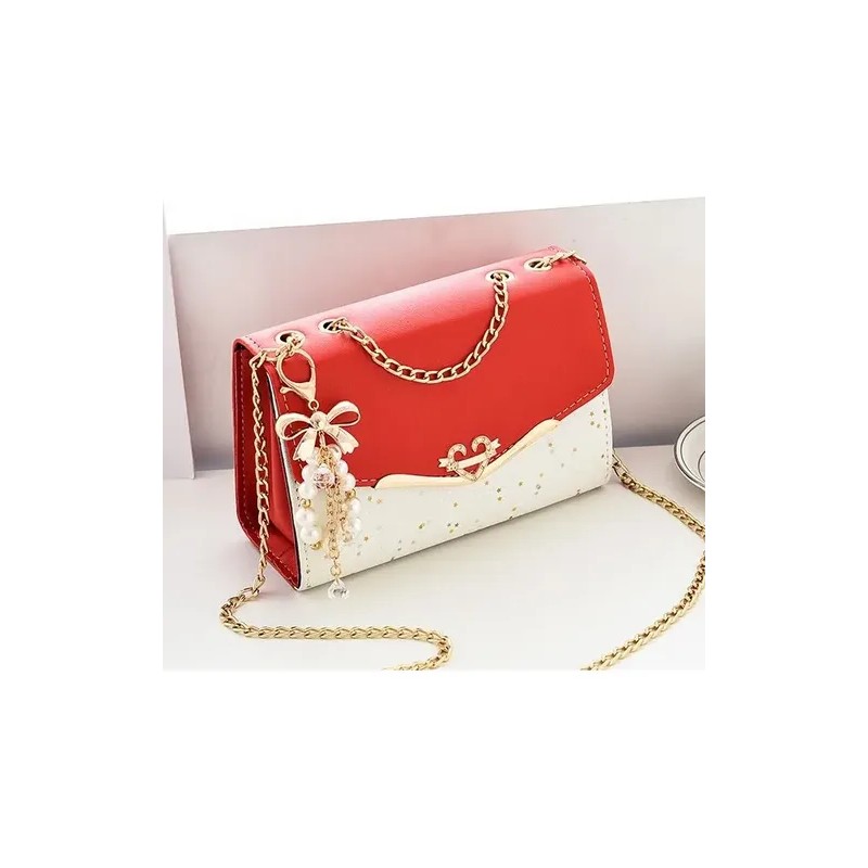 Bolso De Mano Para Mujer Crossbody Exquisit Cuadrado Pequeño Rojo