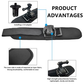 Higatful Wrist Mount for Insta360 ACE Pro ONE X3 X2 X RS R GO 3 2, Wrist Mount Accessories Compatible with GoPro Hero 12 11 10 9 8 7 6 5 Black and DJI Osmo Action 4 3