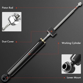 A-Premium Rear Pair (2) Shock Absorber Compatible with Nissan Maxima 2009 2010 2011 2012 2013 2014 2016 2017 2018, Driver and Passenger Side