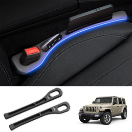 Jeep Wrangler Jk 2011-2017 Car Gap Cushion, Car Gap Filler, Car Seat Cushion, Car Seat Cushion, Prevents Small Falls, Gap Stopper, Driver/Passenger, Car Storage, Pack of 2, Black