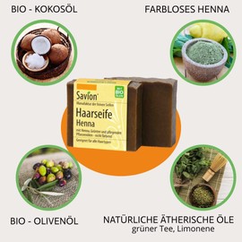 Hair Wash Soap "Henna", Savion