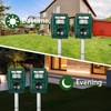 2 Pack Solar Ultrasonic Animal Repellent Outdoor, Motion Activated Cat