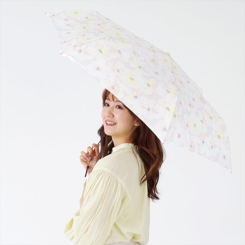 Nifty Colors 1712PK Folding Umbrella, Pale Flower Mini 55