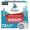 Caribou Coffee Mahogany, Single-Serve Keurig K-Cup Pods, Dark Roast Coffee,