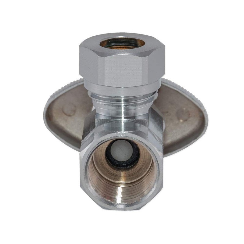 Eastman Multi-Turn Angle Stop Valve, 1/2 Inch FIP x 1/2