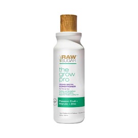 Raw Sugar, The Grow Pro Acondicionador, Biotina Vegana, Maracuyá y Zinc, Hidrata, Fortalece y Suaviza el Cabello, 18 OZ