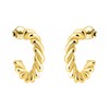 SOFIA MILANI - Women's Earrings 925 Silver Croissant Stud Earrings,