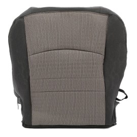 ECOTRIC Driver Side Bottom Cloth Seat Cover Compatible with 2009-2012 Dodge Ram 1500 2500 3500 4500 5500 SLT-LH Side Dark Gray