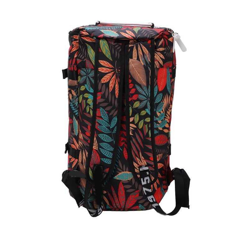 Printed Backpack Polyester Large Capacity Multifunctional Outdoor Leisure Travel BagRed