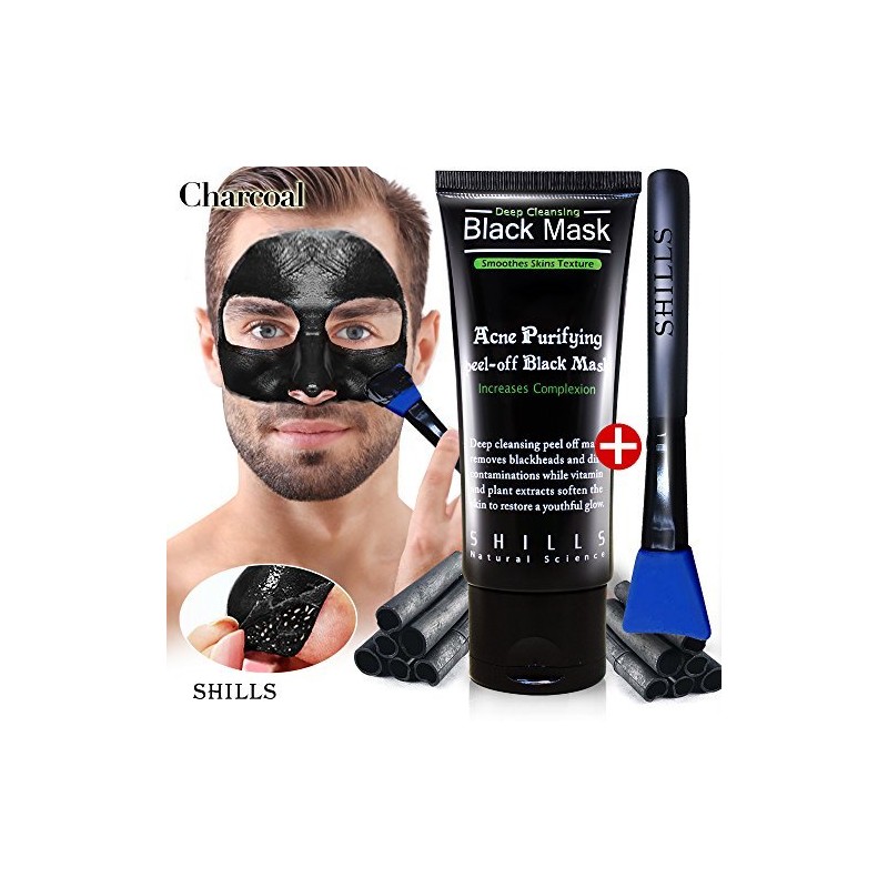 SHILLS Blackhead Remover,Pore Control, Skin Cleansing, Purifying Bamboo Charcoal, Peel