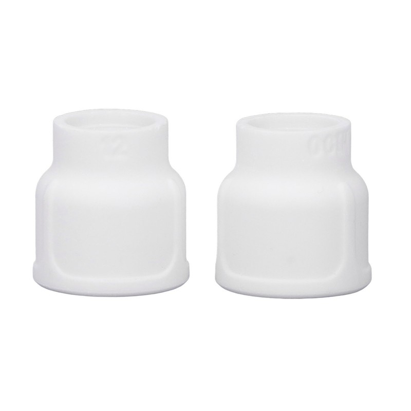 2Pcs Tig Welding Cups White Ceramic Welding Torch Cup Ceramic