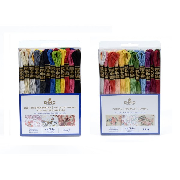 DMC - Assortment of Mouliné Special 117MC threads – Floral