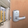 Tell Commercial Electronic Keypad Lock with Cortland Lever Satin Chrome