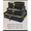 AARP 3-Piece Travel Luggage Organizer Set Mesh Top Zip Closure