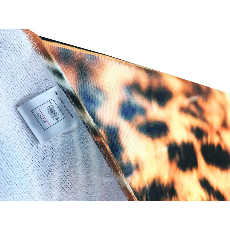 Tex family Large Leopard Terry Towel Beach Towel 90 x