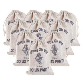 NICENEEDED 10Pcs Hangover Kit Bags, Bachelorette Bridesmaid Bags Hangover Recover Kit, Large Drawstring Wrap Bags Kit Wedding Party Bags