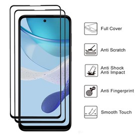 AISELAN for Motorola Moto G 5G 2023 Full Coverage Screen Protector, [2 Pcs] Black Silk 9H Hardness Tempered Glass Screen Protector for Moto G 5G 2023 6.5", Bubble Free, Anti-Scratch (Full Cover)