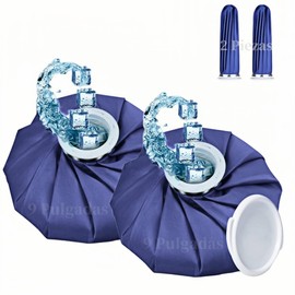 Bolsa de Hielo Terapia,2 Piezas,Bolsa Agua Fria,Compresa Para Frío O Agua Caliente,Bolsas Para Dolor de Cabeza,para Aliviar Dolores Musculares,Paquete de Hielo Terapeuticas para Lesiones y Desinflamar