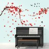 3D Red Plum Blossom Wall Decals Red Flowers Blossom Tree