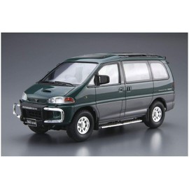Aoshima Bunka Kyozai 1/24 The Model Car Series No. 96 Mitsubishi PE8W Delica Space Gear 1996 Plastic Model