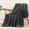 Yebeda Cuddly Waffle Blanket 130 x 170 cm, Dark Grey,