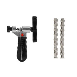 FSC Variable Speed Bicycle Chain, 9-Speed, 18-Speed, 27-Speed, 116L Model Number: F90 (Chain Repair Tool + Silver Chain)