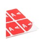 Smead 67171 Alpha-Z Color-Coded Second Letter Labels, Letter A, Red,