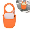 Minicoco Modern Orange Sink Sponge Holder Caddy for Kitchen and