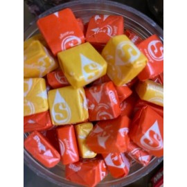 Starburst LEMON & ORANGE Fruit Chews BULK Candy - ONE POUND BAG BULK CANDY
