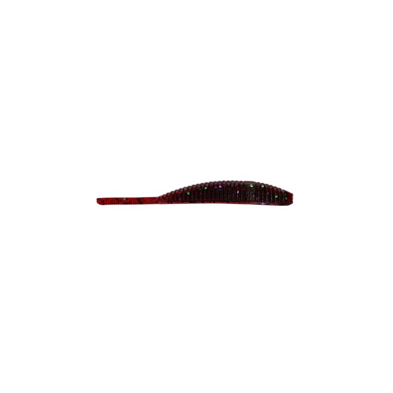 3.75" SHAD Shape Worm/Plum Candy (10 Pack)