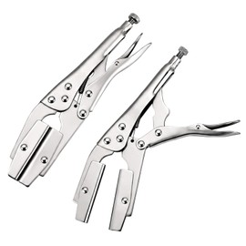 FLKQC 10" Self-Locking Hose Pinch Off Pliers 2 Pack, Radiator Line Clamp