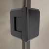 Brixwell H-P90GTG-BP Premier Series Glass To Glass Mount Shower Door