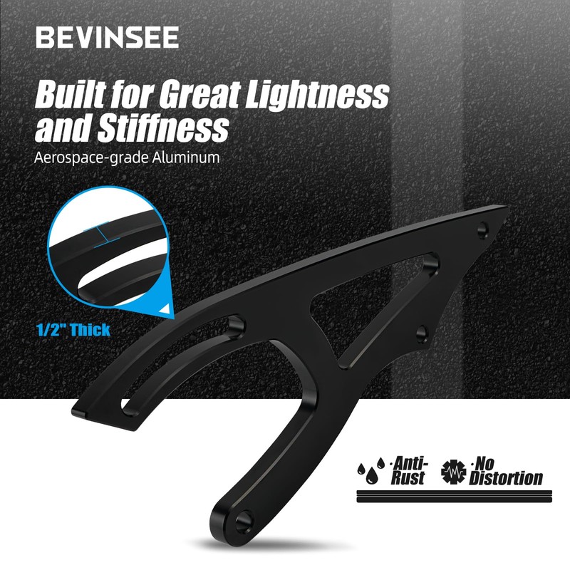 Bevinsee Power Steering Pump Mounting Bracket Compatible with Ford Small