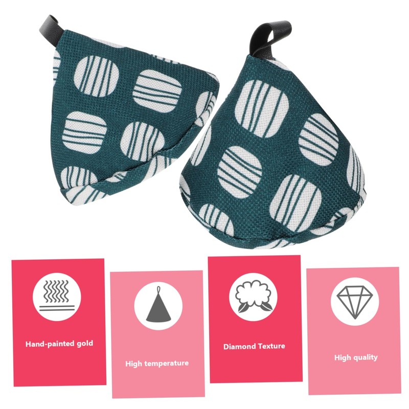 LABRIMP Triangle Oven Gloves Pot Lid Handle Cover Heat Gloves