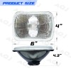 AQJ 4X LED HEADLIGHTS 4X6 FIT 2003-2008 2009 CHEVY KODIAK