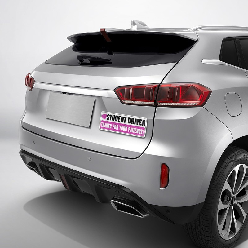 3PCS Magnetic Student Driver Sticker, Student Driver Sticker Magnet for