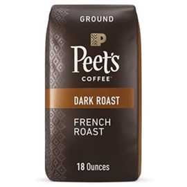 Peet's Coffee, Dark Roast Ground Coffee - French Roast 18 Ounce Bag