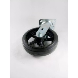Hy-Weld 8" x 2" Rubber On Cast Iron Caster - Swivel