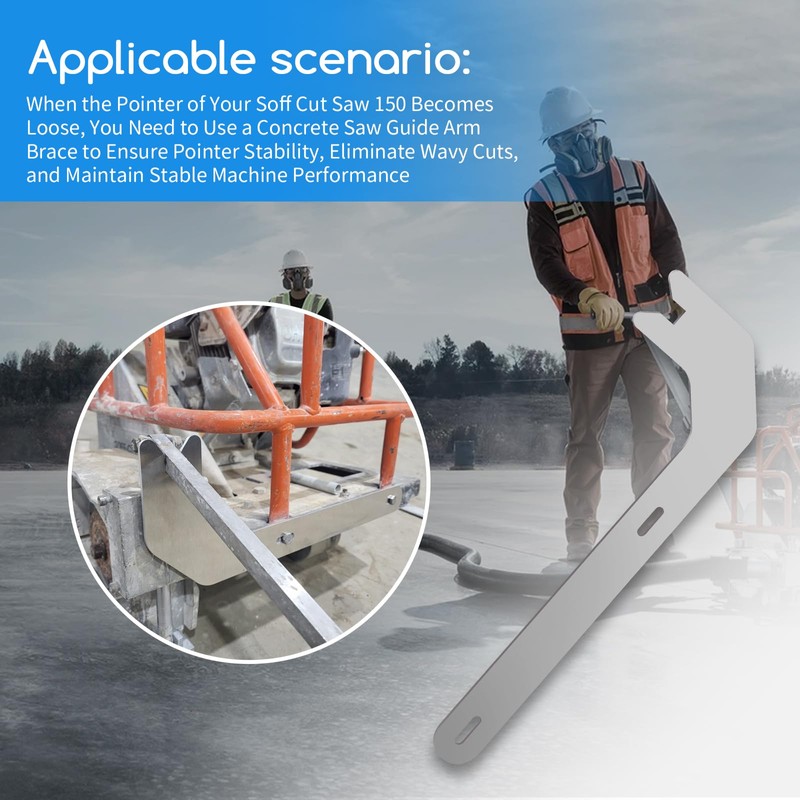 XTPTFABS ​1Pcs Concrete Saw Guide Arm Brace Compatible with Husqvarna