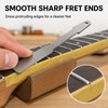 Double-Sided Metal Guitar Fret File with Cleaning Brush for Fret