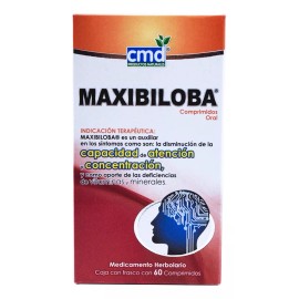 Advance Nutrition Maxibiloba Incrementa Atencion Y Concentracion Caja C/60